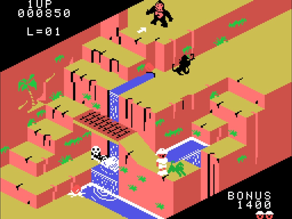 Gameplay of Congo Bongo for Colecovision
